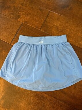 ALO Yoga Light Blue match point Athletic Skort with Elastic Waistband